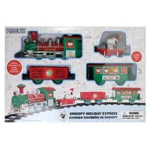 NIB. PEANUTS Snoopy Holiday Express Train Set